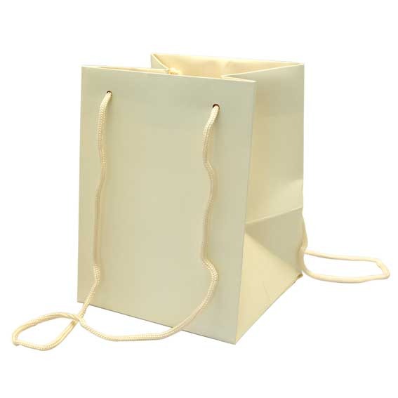 Cream Hand Tie Bag