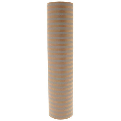 Grey Stripes Kraft Paper