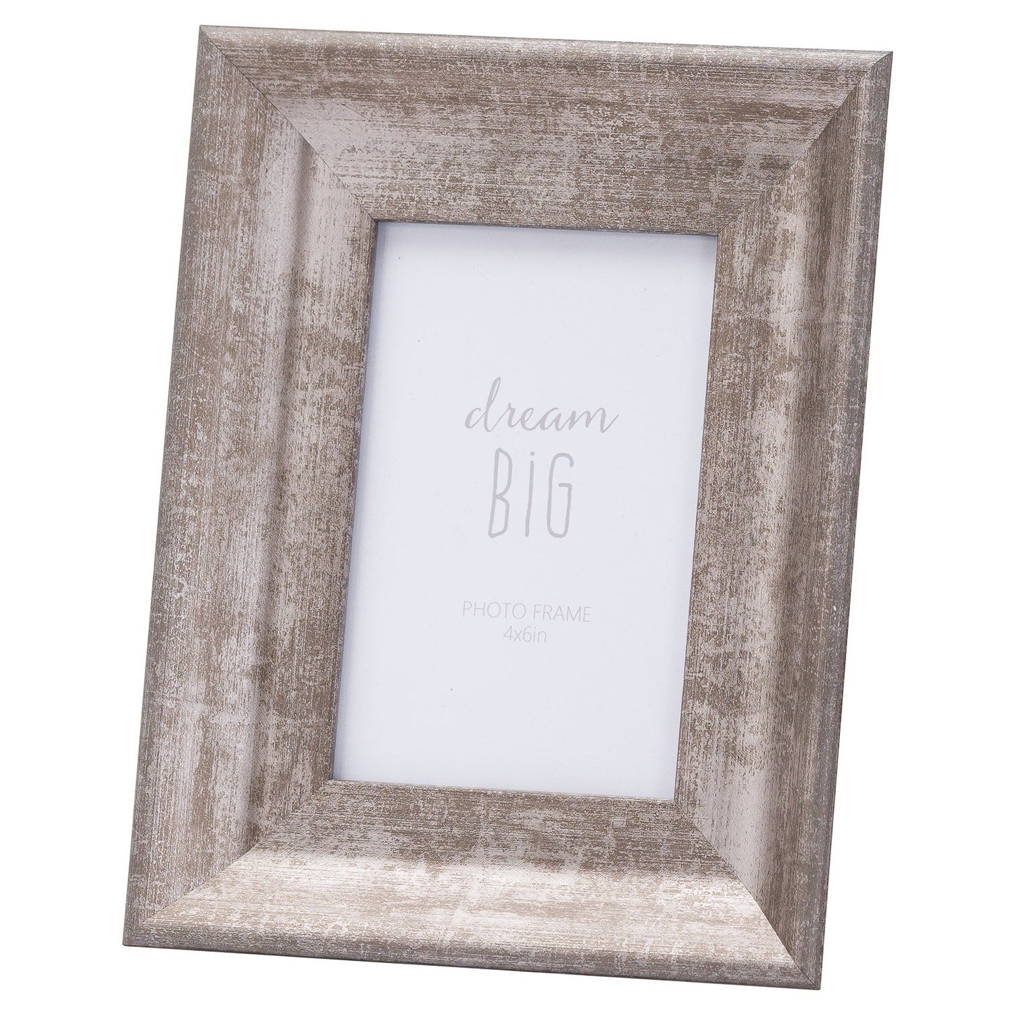 Convex Matt Silver 4X6 Photo Frame