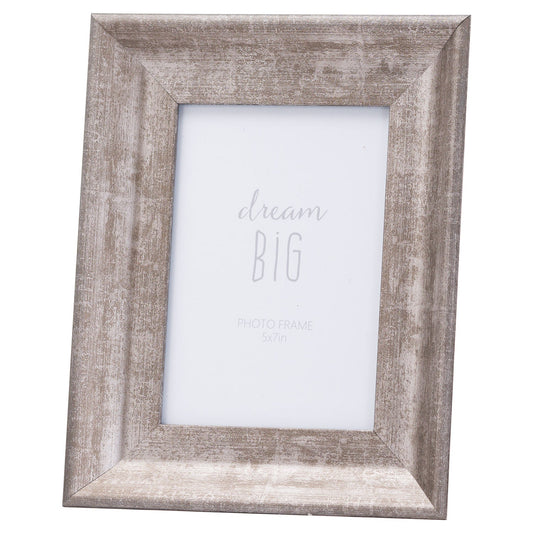 Convex Matt Silver 5X7 Photo Frame