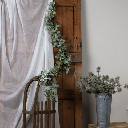 Winter Garland With Lambs Ear And Wax Flower