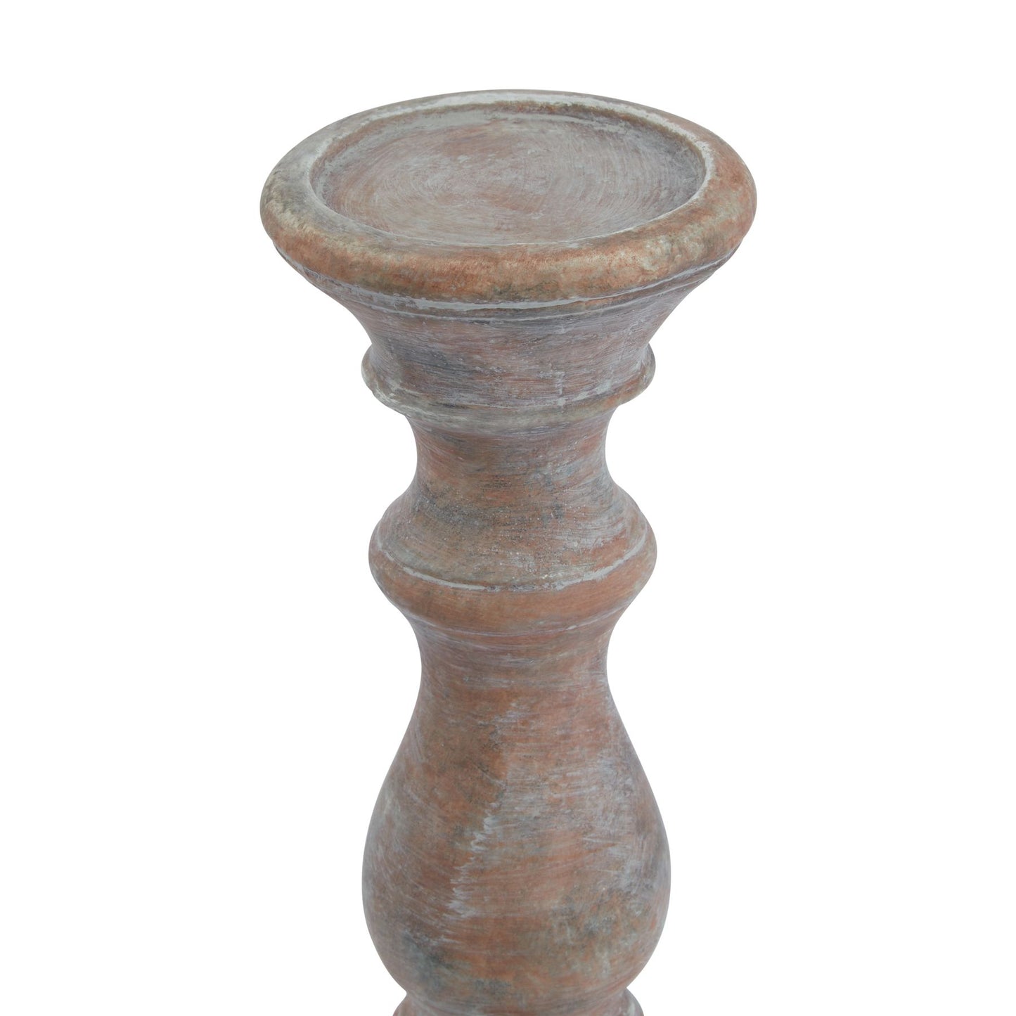 Siena Brown  Column Candle Holder