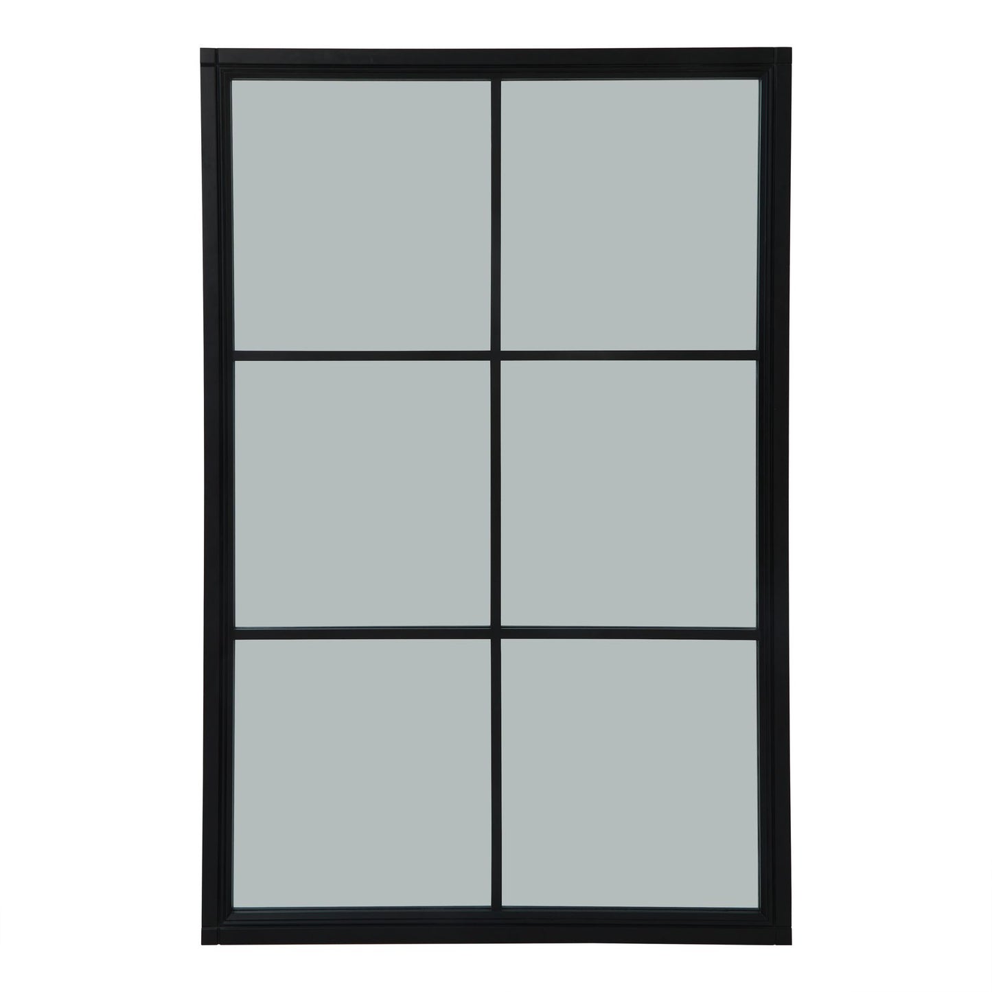 Black Wood XL Window Mirror