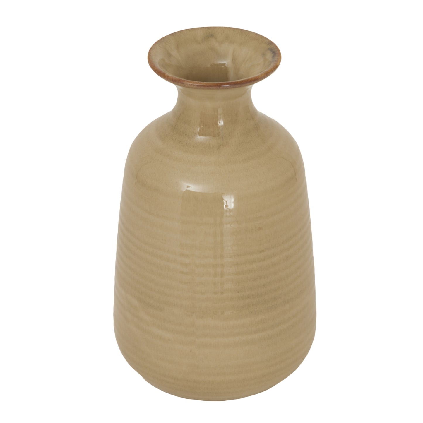 Sabbia Collection Tall Ridged Vase