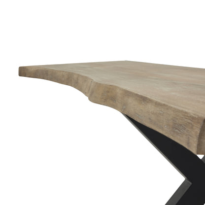 Live Edge Collection Light Acacia River Dining Table