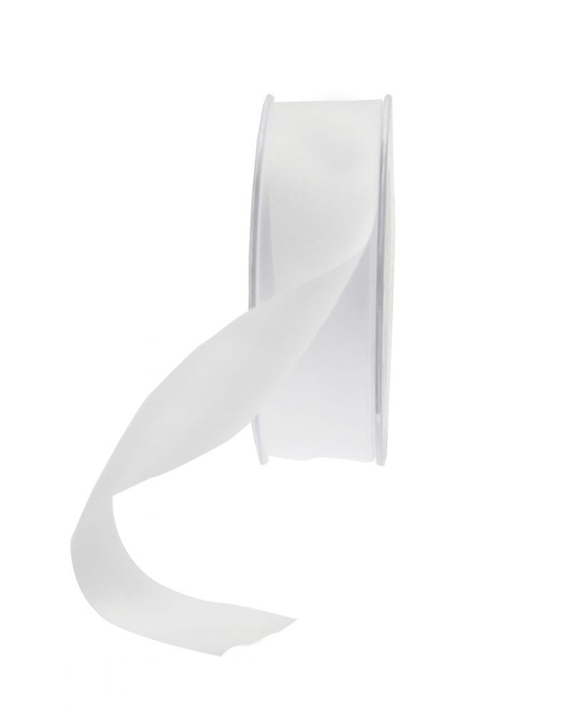 White Satin Ribbon (25mm)