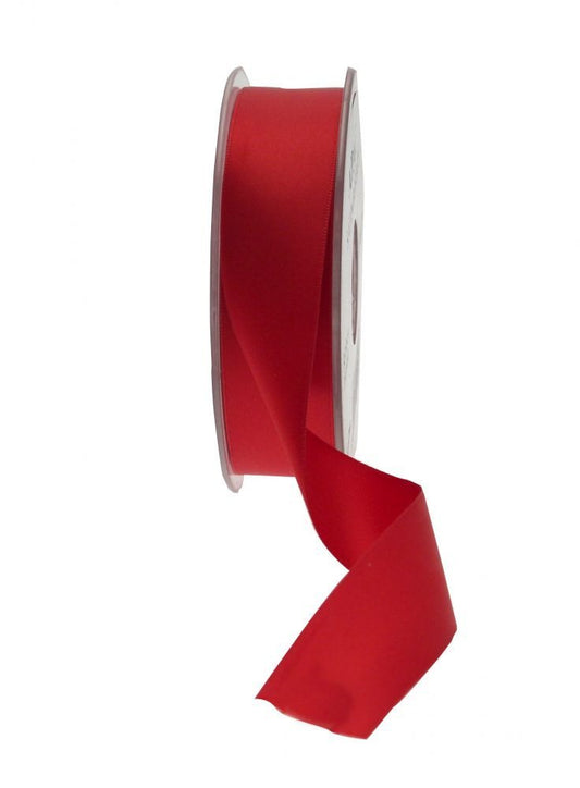 Deep Red Satin Ribbon (25mm)