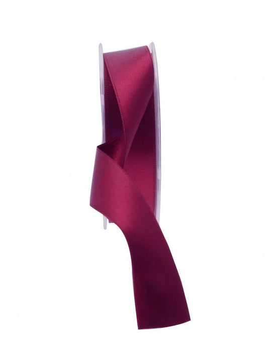 Burgundy Satin Ribbon (25mm)