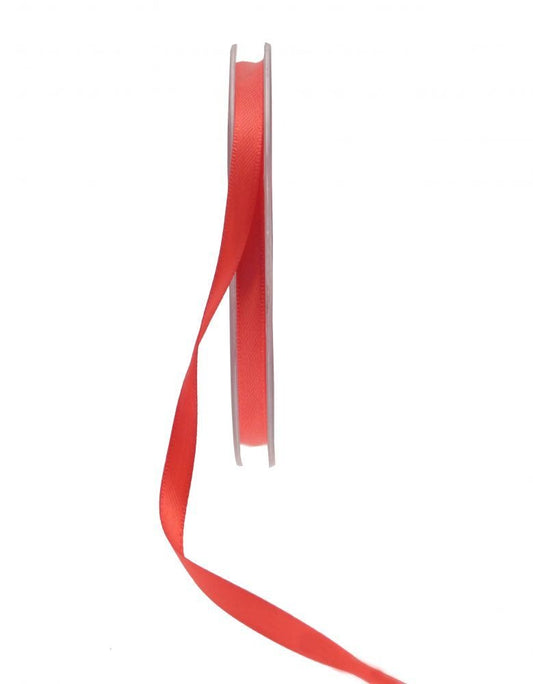 Bright Red Satin Ribbon 6mm x 20m