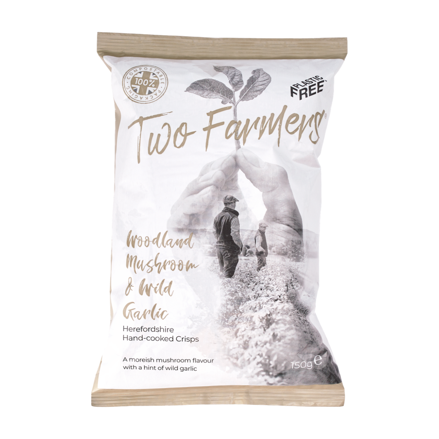 Two Farmers Woodland Garlic & Wild Mushroom Crisps (150g)