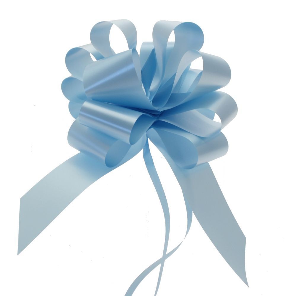 Light Blue Single Pull Bow 50mm