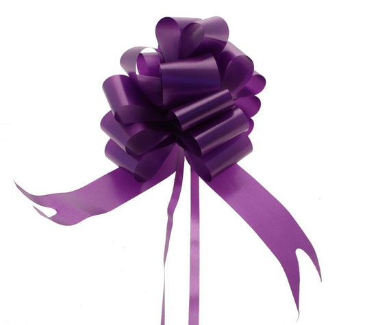 Purple Single Pull Bow (50mm)