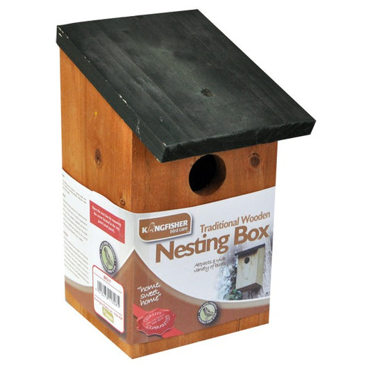 Kingfisher Wooden Bird Nesting Box