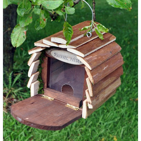 Kingfisher Wooden Squirrel Feeder