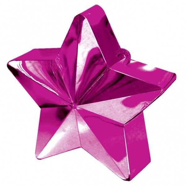 Bright Pink Star Balloon Weight