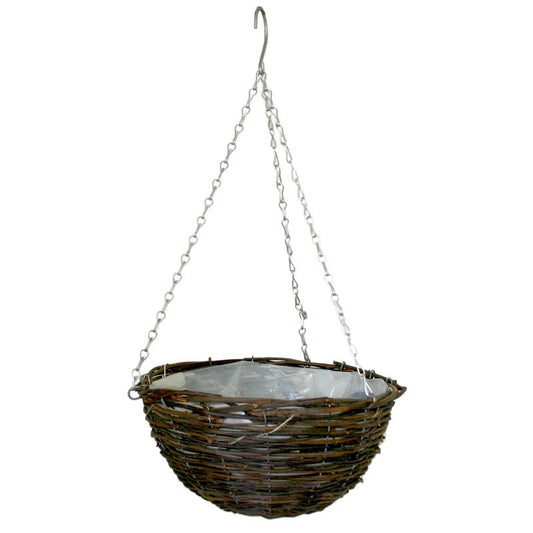 Round Rattan Hanging Basket (16 inch)