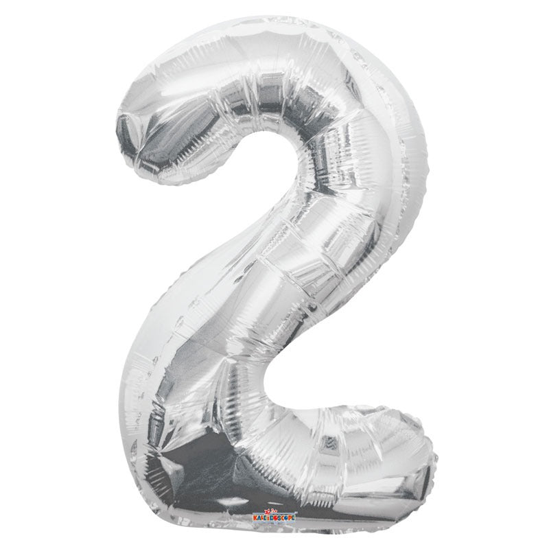 Silver Foil Balloon - Age 2