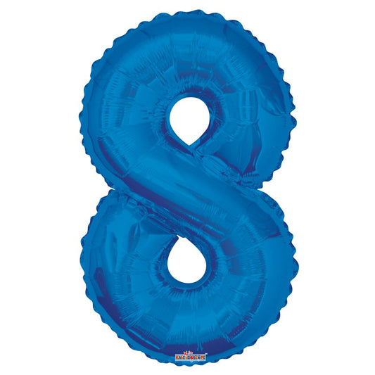 Royal Blue Foil Balloon - Age 8