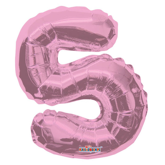 Light Pink Number 5 Balloon (14 inch)