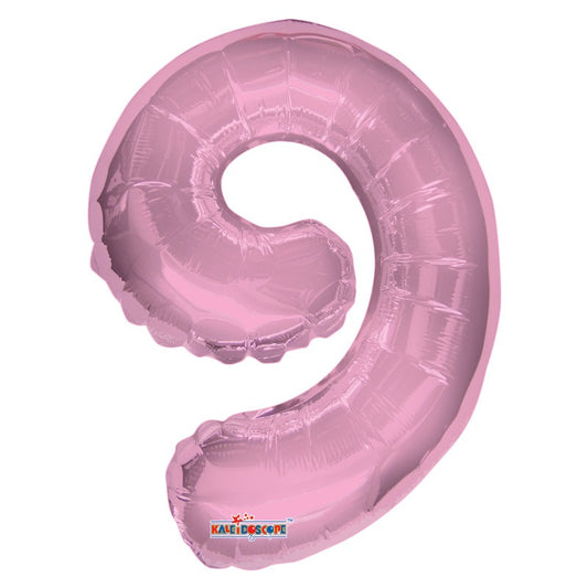 Light Pink Number 9 Balloon (14 inch)