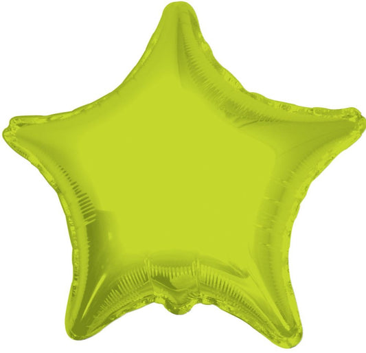 Lime Green Star Balloon 22inch