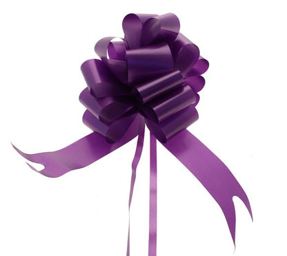 Purple Pull Bow 50mm