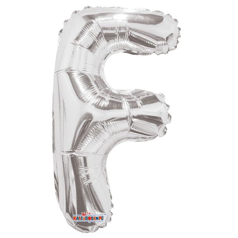 14inch  Silver Letter F Balloon