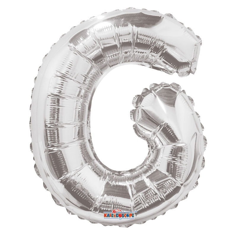 14inch  Silver Letter G Balloon