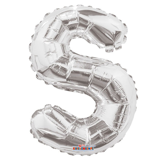 14inch  Silver Letter S Balloon