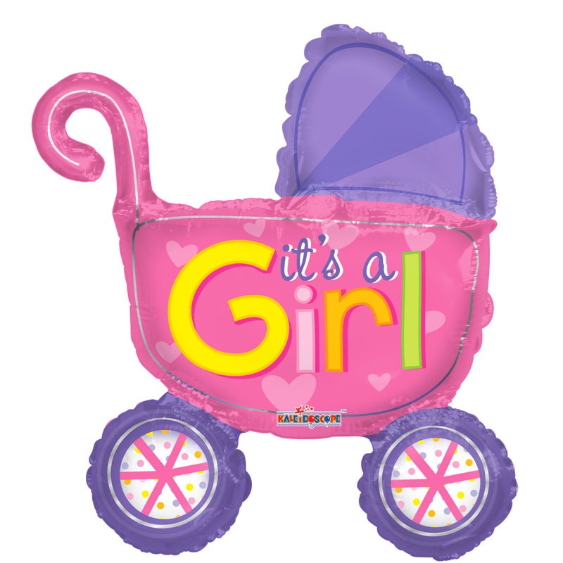 14inch  Baby Girl Stroller Balloon