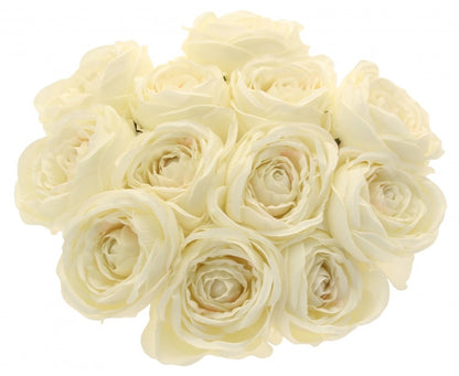 Tea Rose Bunch Cream 40cm