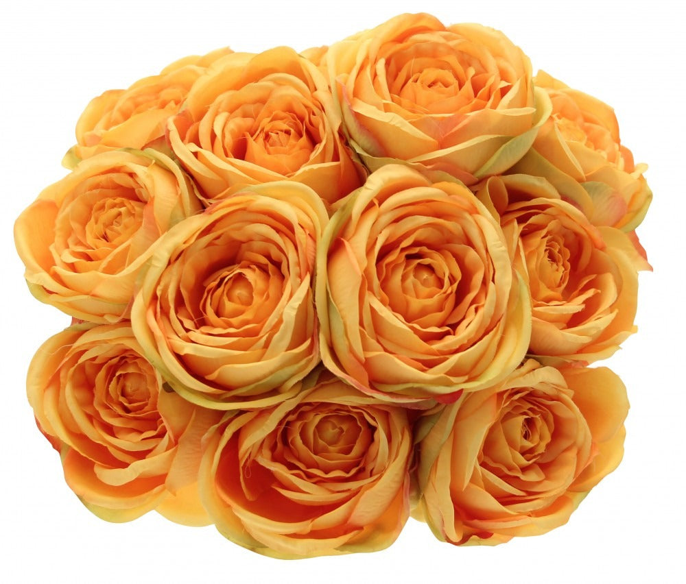 Tea Rose Bunch Yellow   Gold 40cm