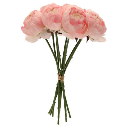 Peony Bunch Light Pink 40cm