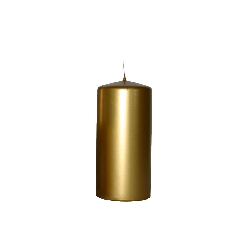 100x60mm Gold Pillar Candles