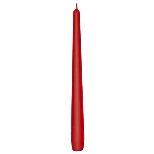 12 Red Taper Candles