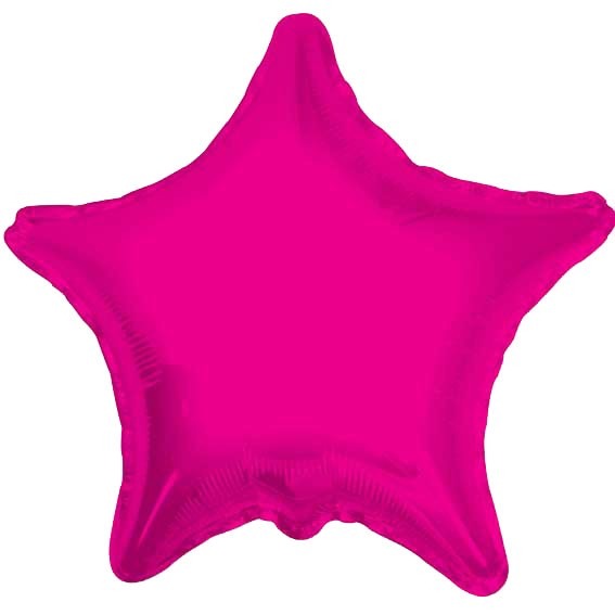 Hot Pink Star Balloon