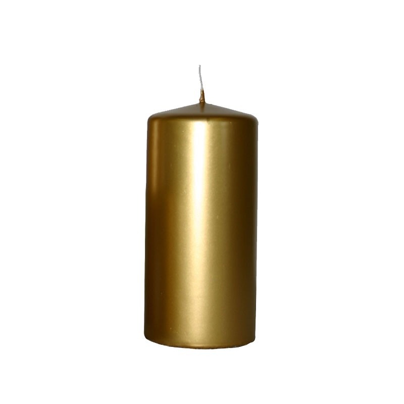 150x70mm Gold Pillar Candle