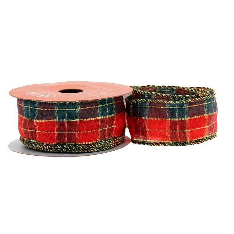 Wired Tartan Ribbon (38mm x 10yds)