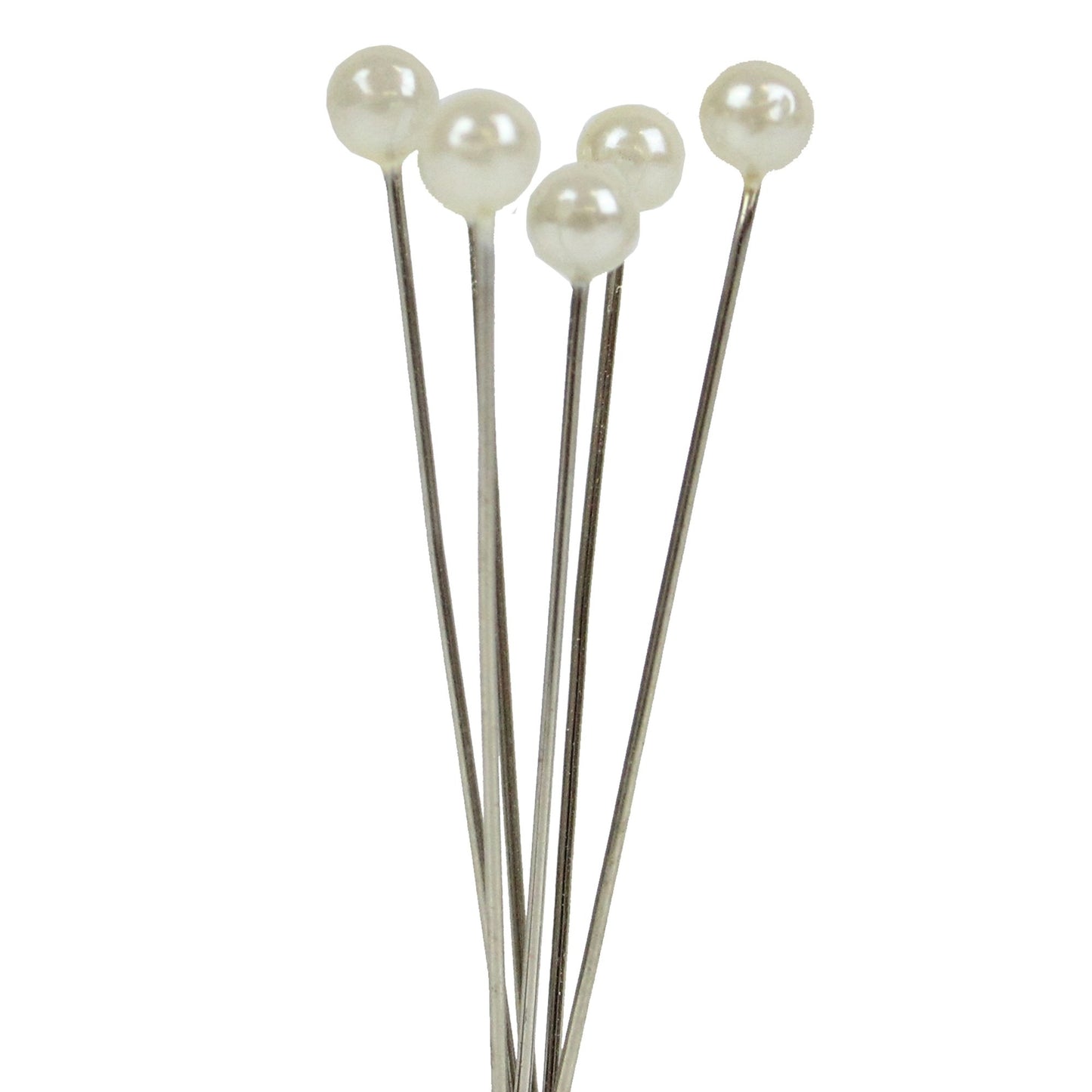 Ivory 4cm Pearl Headed Pins