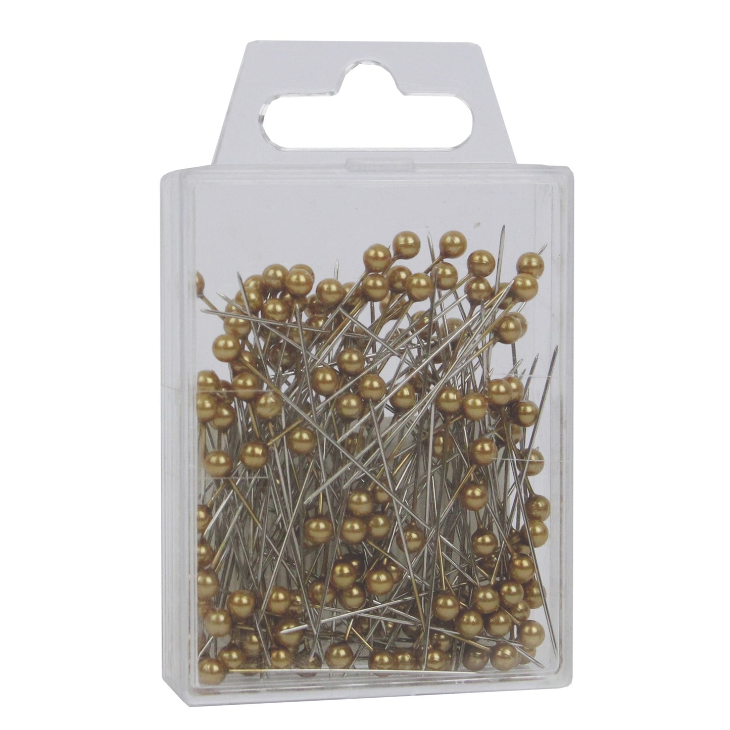 Gold 4cm Pearl Headed Pins