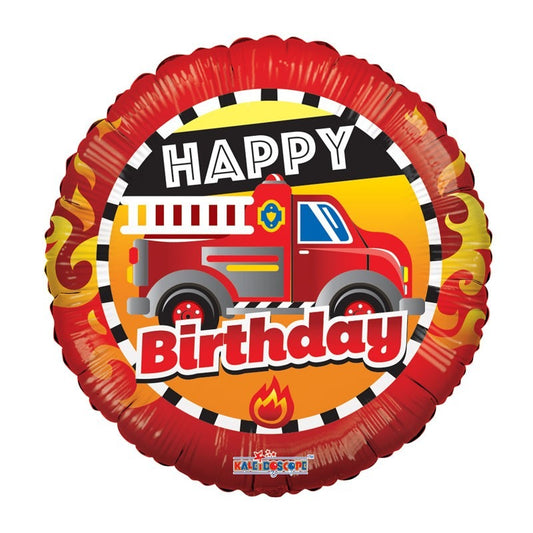 Happy Birthday Fire Truck