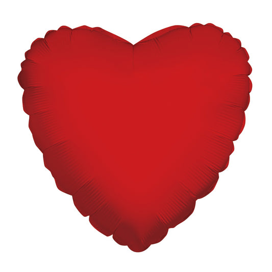 Plain Red Heart Balloon