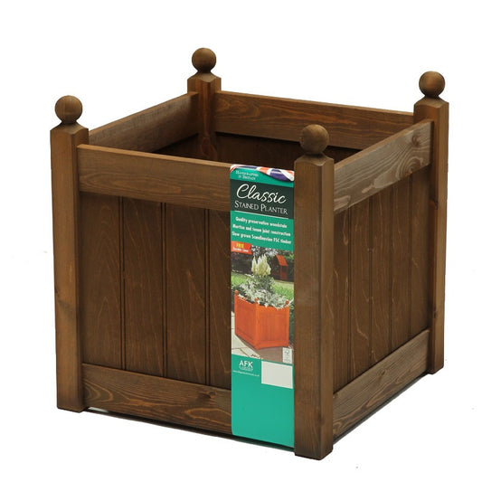 AFK Extra Large Classic Planter - Chestnut Stain