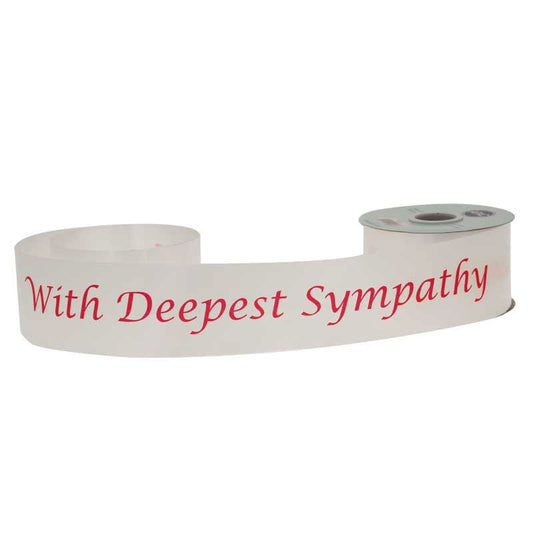 Deepest Sympathy Poly Ribbon