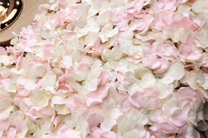 Pink and Cream Hydrangea Flower Wall Panel 40 x 60cm