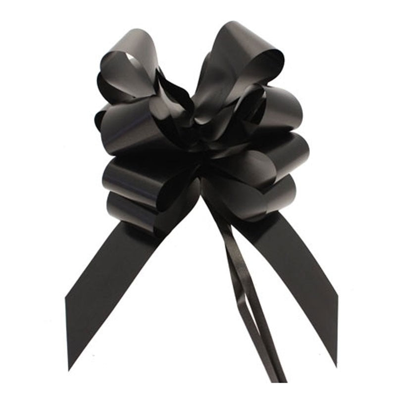 Black Single Pull Bow (50mm)