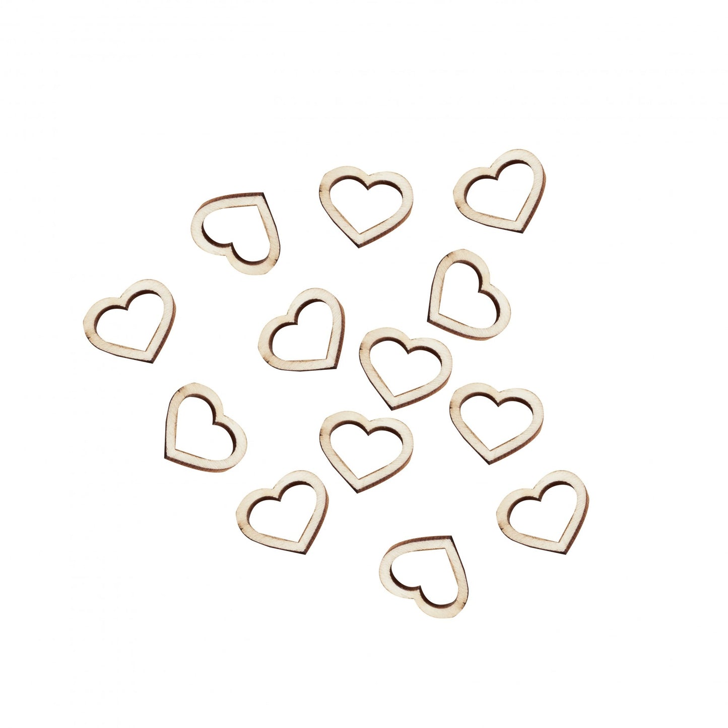 Wooden Heart Table Confetti