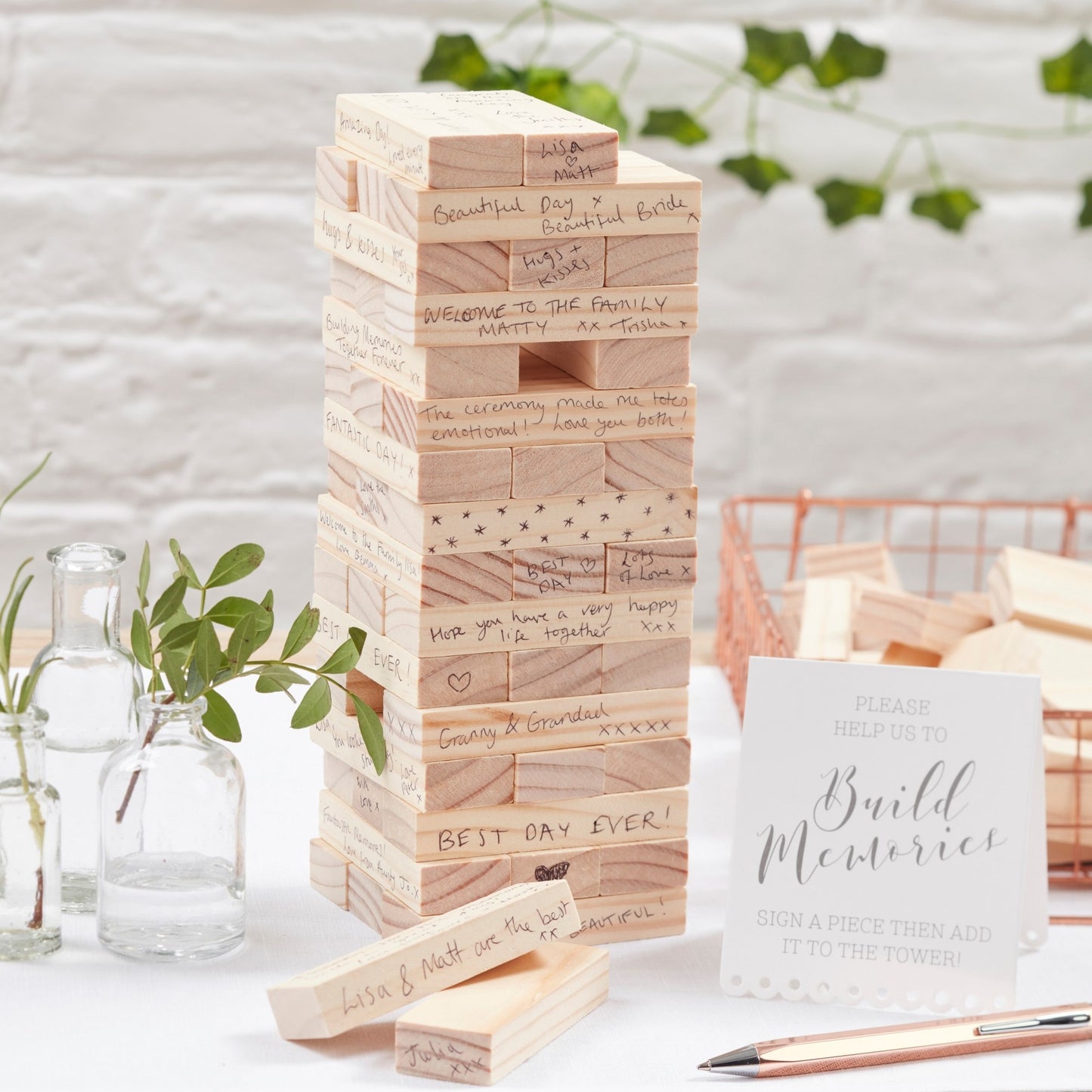 Memory Building Blocks Guest Book