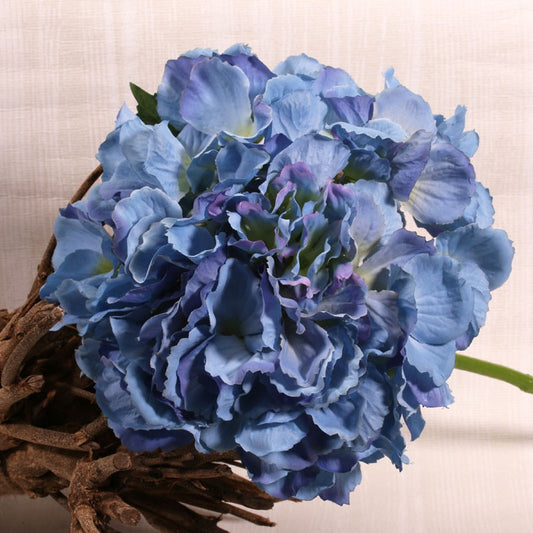 Blue Short Stem Hydrangea 42cm