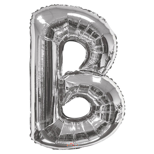 34inch  Silver Letter B Balloon